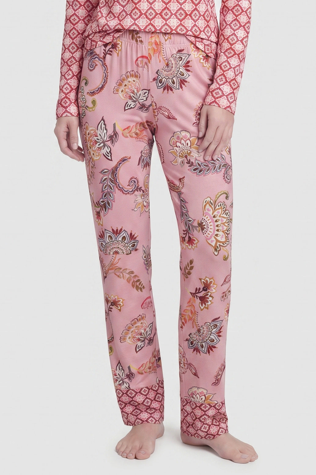 r-sch-be-happy-hose-lang-ornamentmix-pyjamahose-rosa image 1