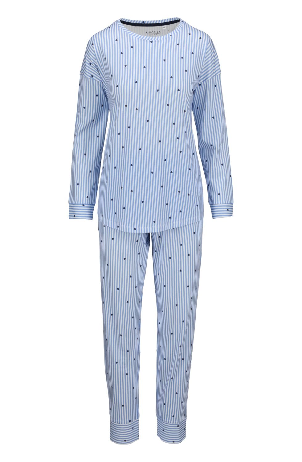 ringella-women-men-damen-schlafanzug-air-blue-gr-36-baumwolle image 1