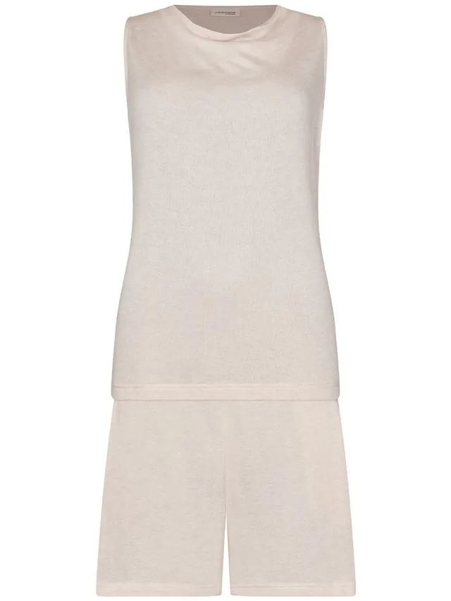 pastunette-premium-flow-shortama-pyjama-viskose-beige image 1