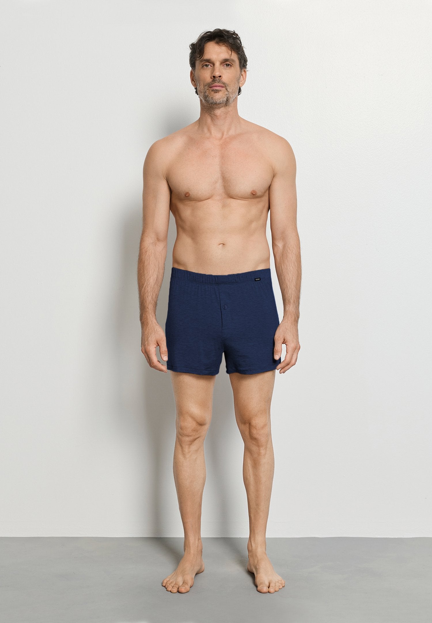 hanro-casuals-boxers-herren-deep-navy-viskose image 5