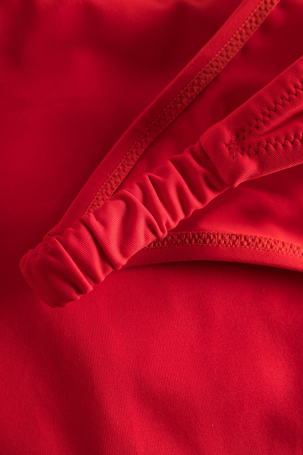 r-sch-be-happy-bikini-unterteil-rot-uni-geraffte-seiten image 5