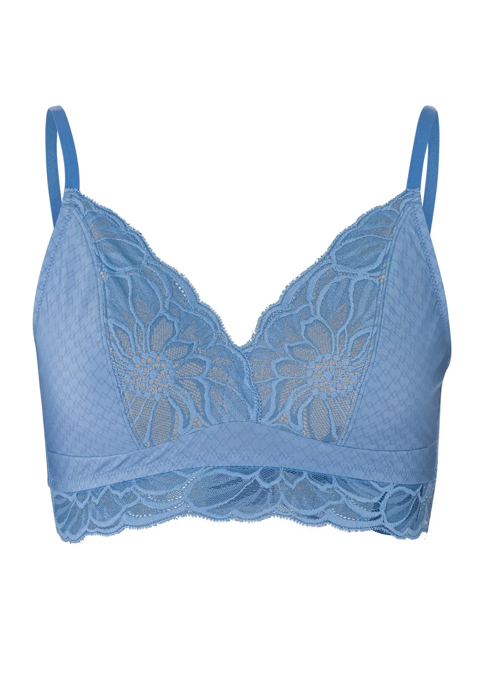 hanro-marilyn-soft-cup-bra-bh-dusty-blue-mit-spitze image 1