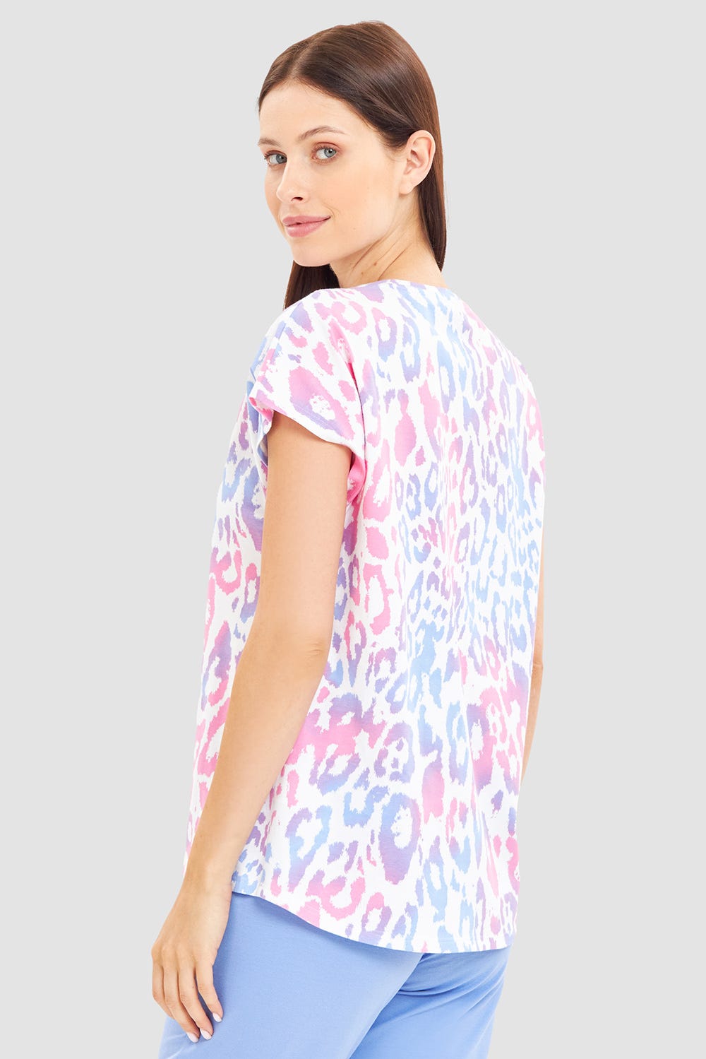 r-sch-be-happy-shirt-kurzarm-schlafshirt-mehrfarbig image 3