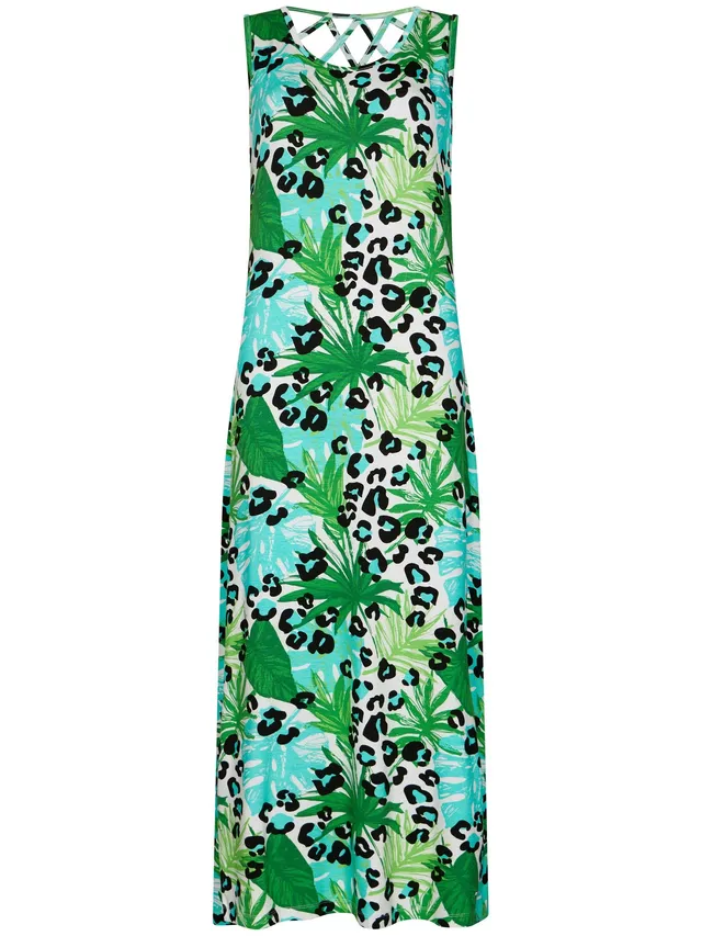 pastunette-jungle-strandkleid-gr-n-rmellos-viskose-125cm image 1