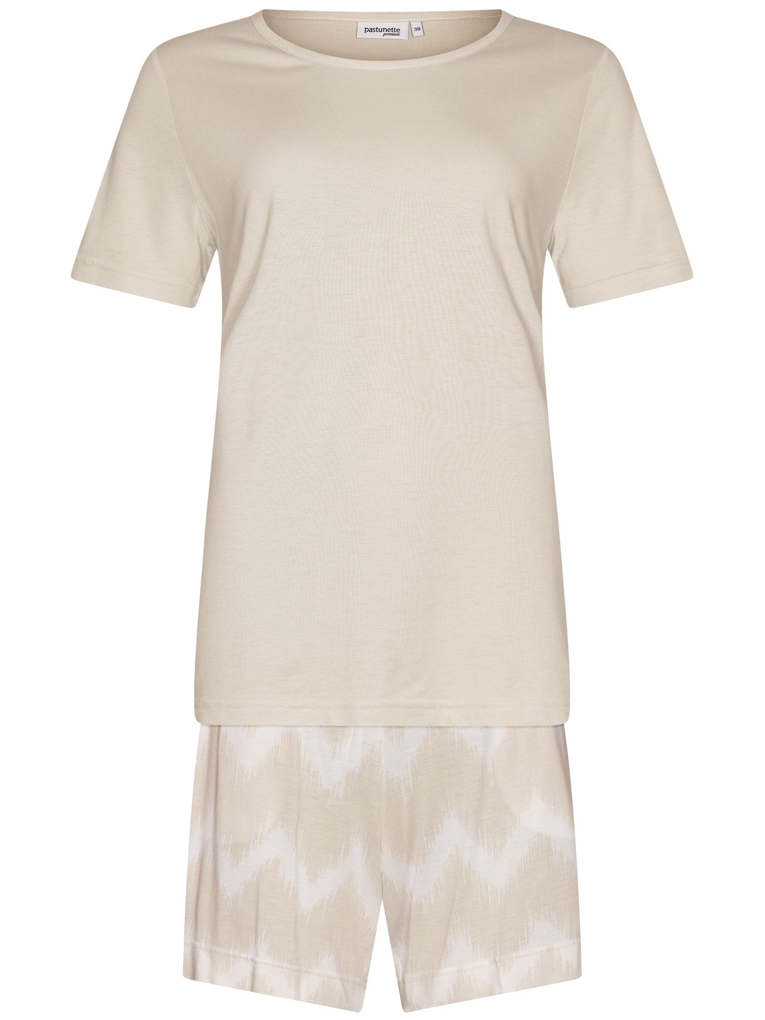 pastunette-premium-sketchy-waves-shortama-beige-baumwolle image 1