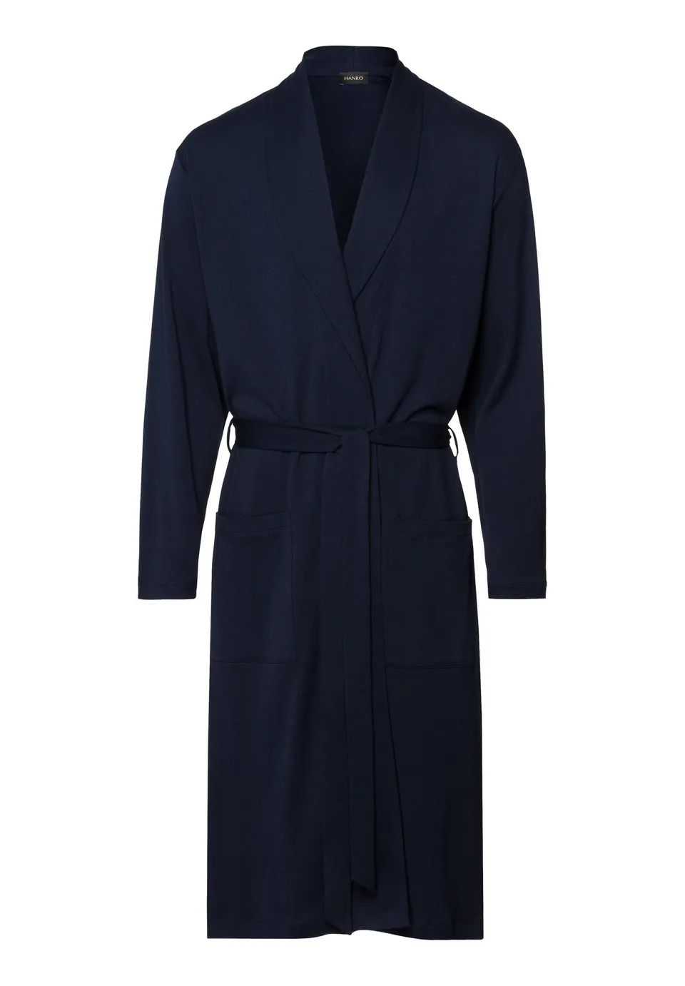 hanro-night-and-day-bademantel-075755-deep-navy-baumwolle image 1
