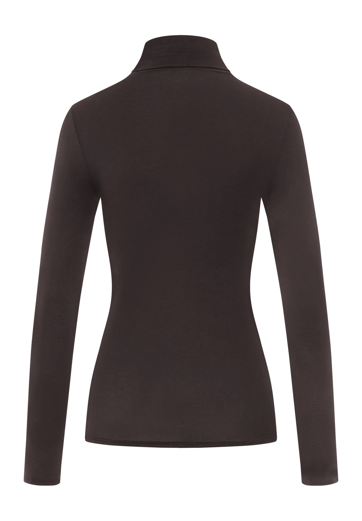 hanro-ultralight-wool-rollkragen-shirt-damen-dark-mocha image 3