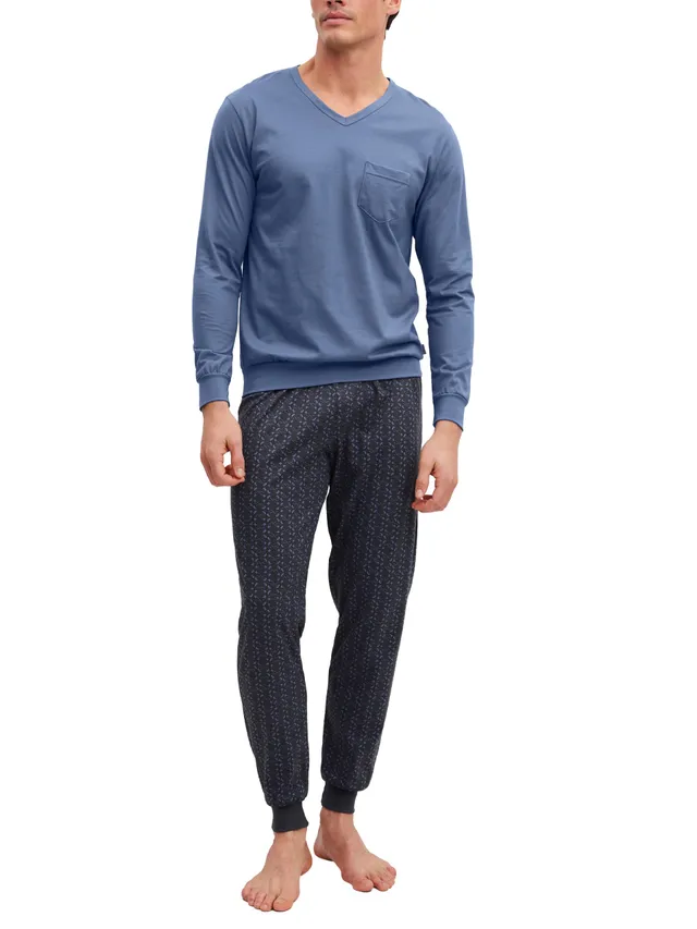 calida-relax-imprint-pyjama-herren-50-mit-b-ndchen image 1