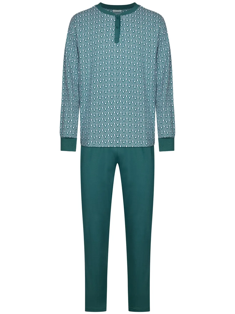 pastunette-green-motion-pyjama-herren-gr-n-baumwolle image 1