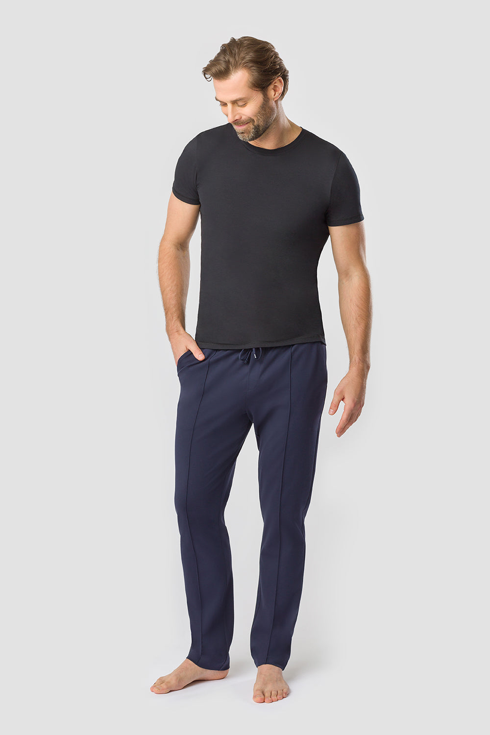 r-sch-be-happy-herren-loungehose-lang-blau-uni image 4