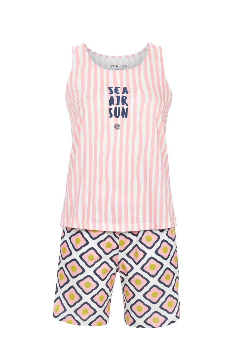 ringella-women-shorty-streifen-sea-air-sun-baumwolle-kurzpyjama image 1