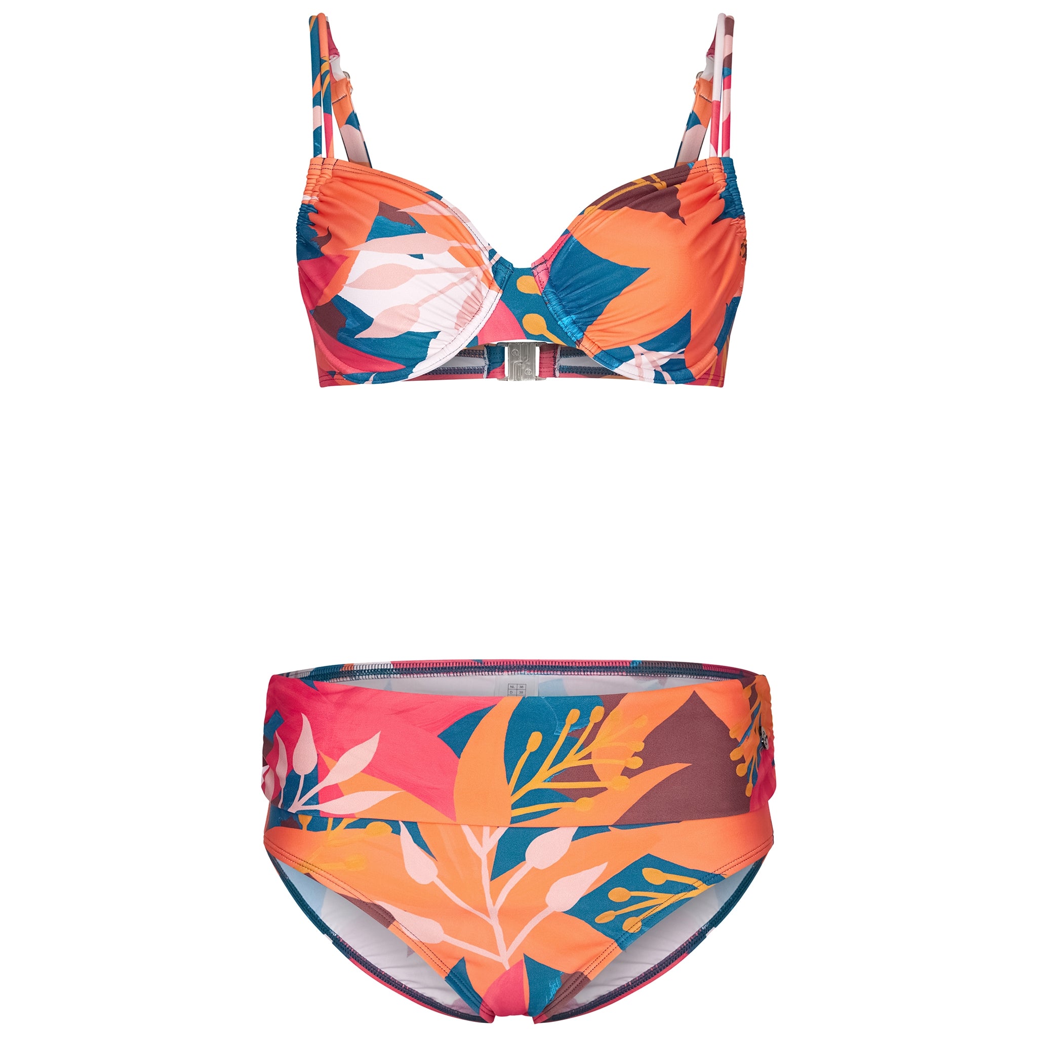 pastunette-beach-rugged-flower-bikini-rot-mit-b-gel image 2