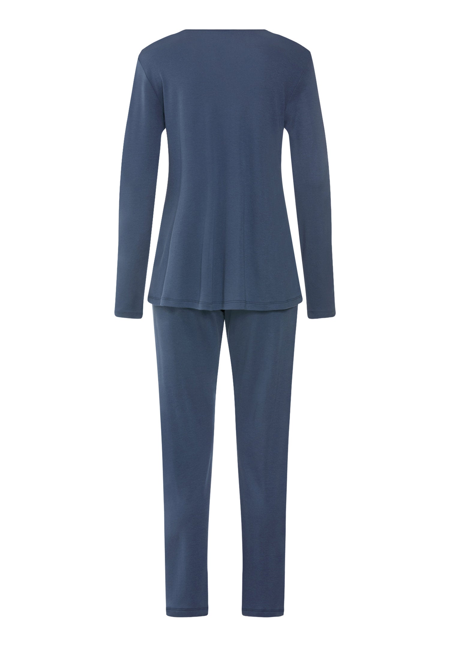 hanro-tyra-pyjama-langarm-vintage-indigo-seide-modal image 3