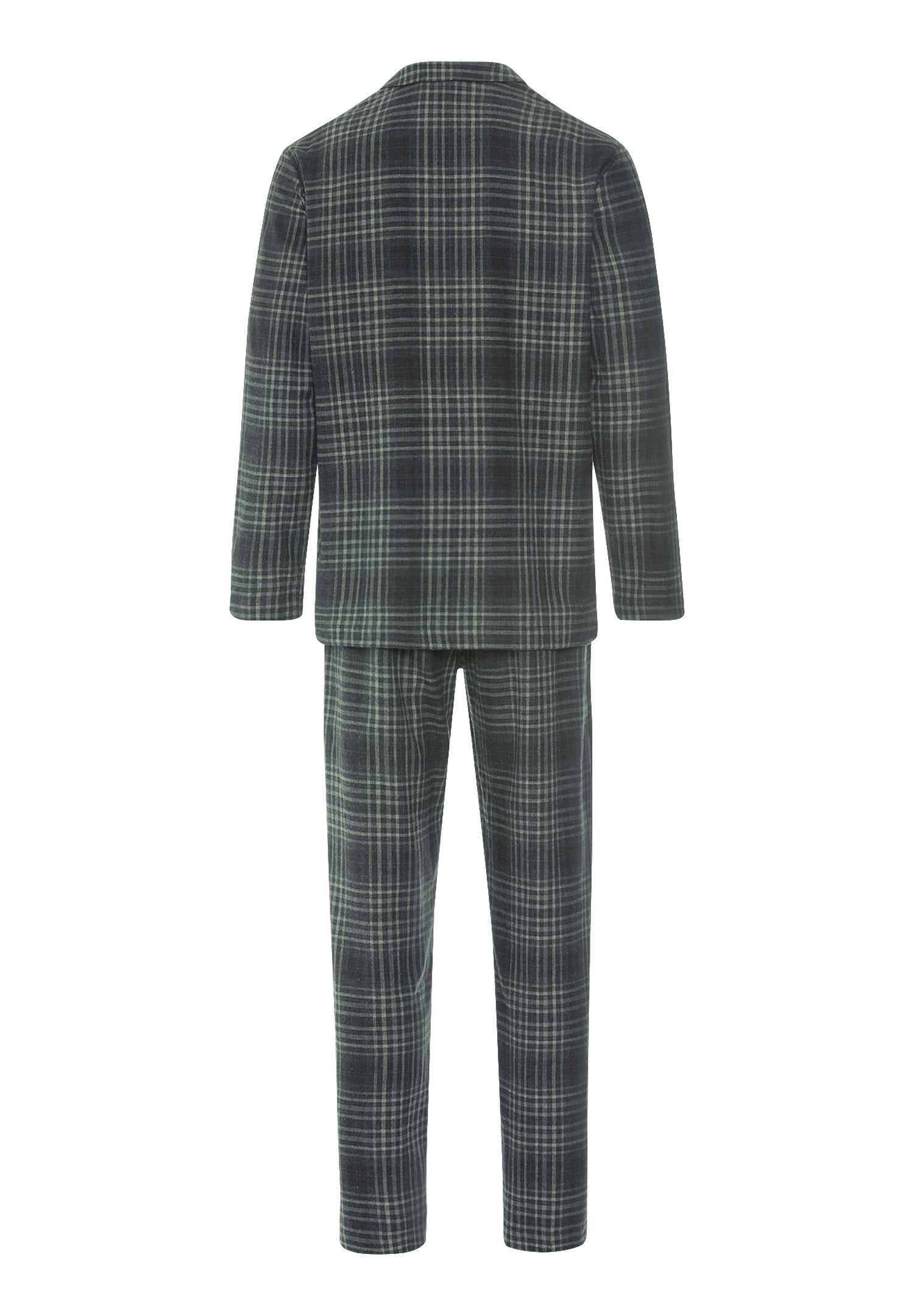 hanro-cozy-comfort-l-slv-pyjama-willow-squares-baumwoll-flanell image 3