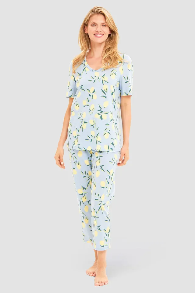r-sch-be-happy-pyjama-7-8-mehrfarbig-zitronen-dessin image 1