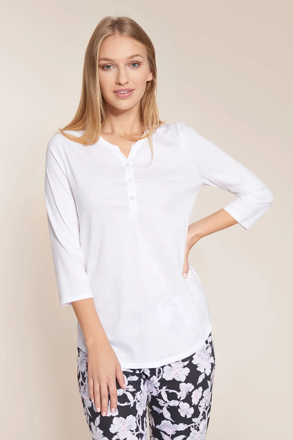 r-sch-be-happy-shirt-3-4-arm-rosa-uni image 1