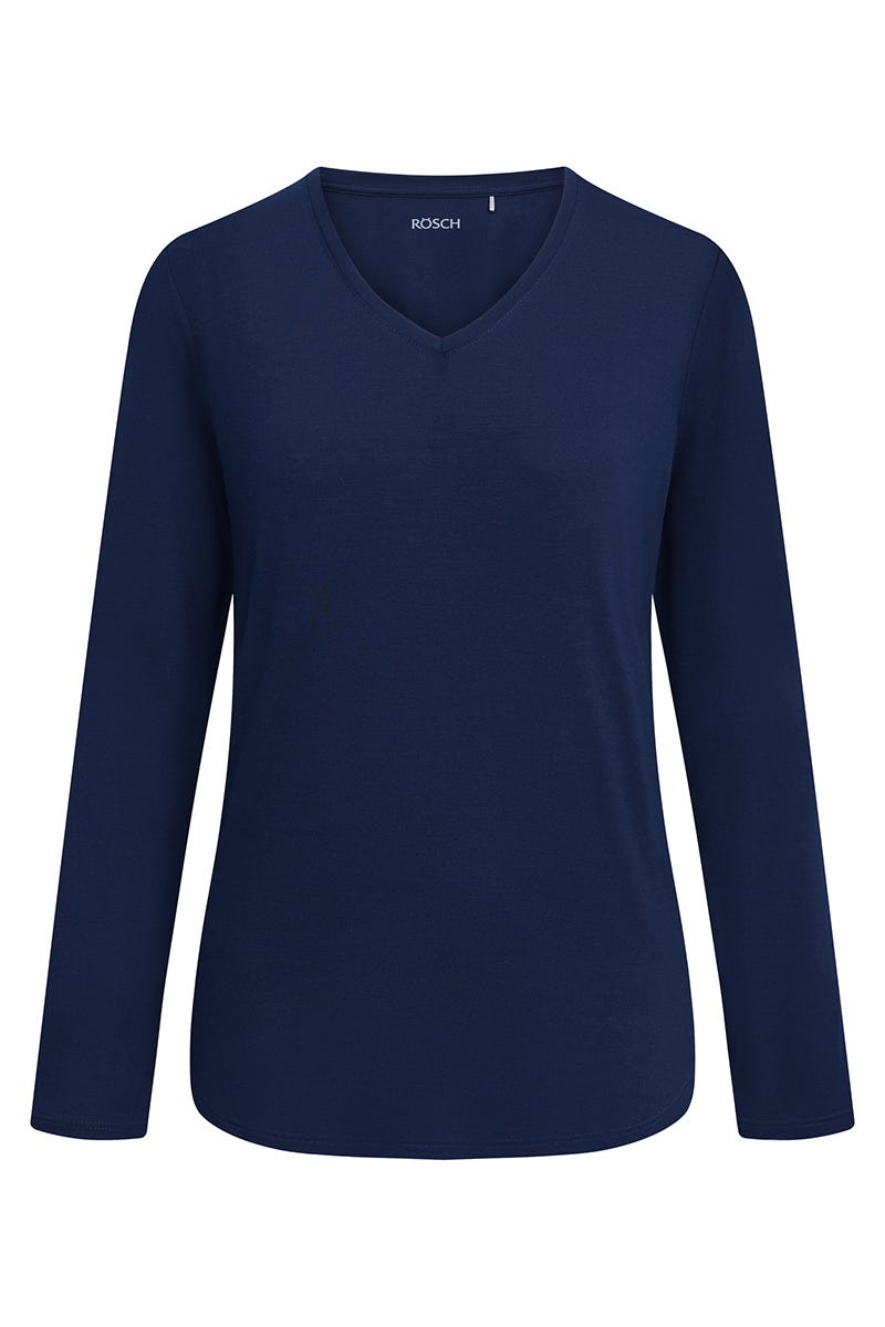 r-sch-be-happy-shirt-langarm-blau-v-ausschnitt-a-form image 2
