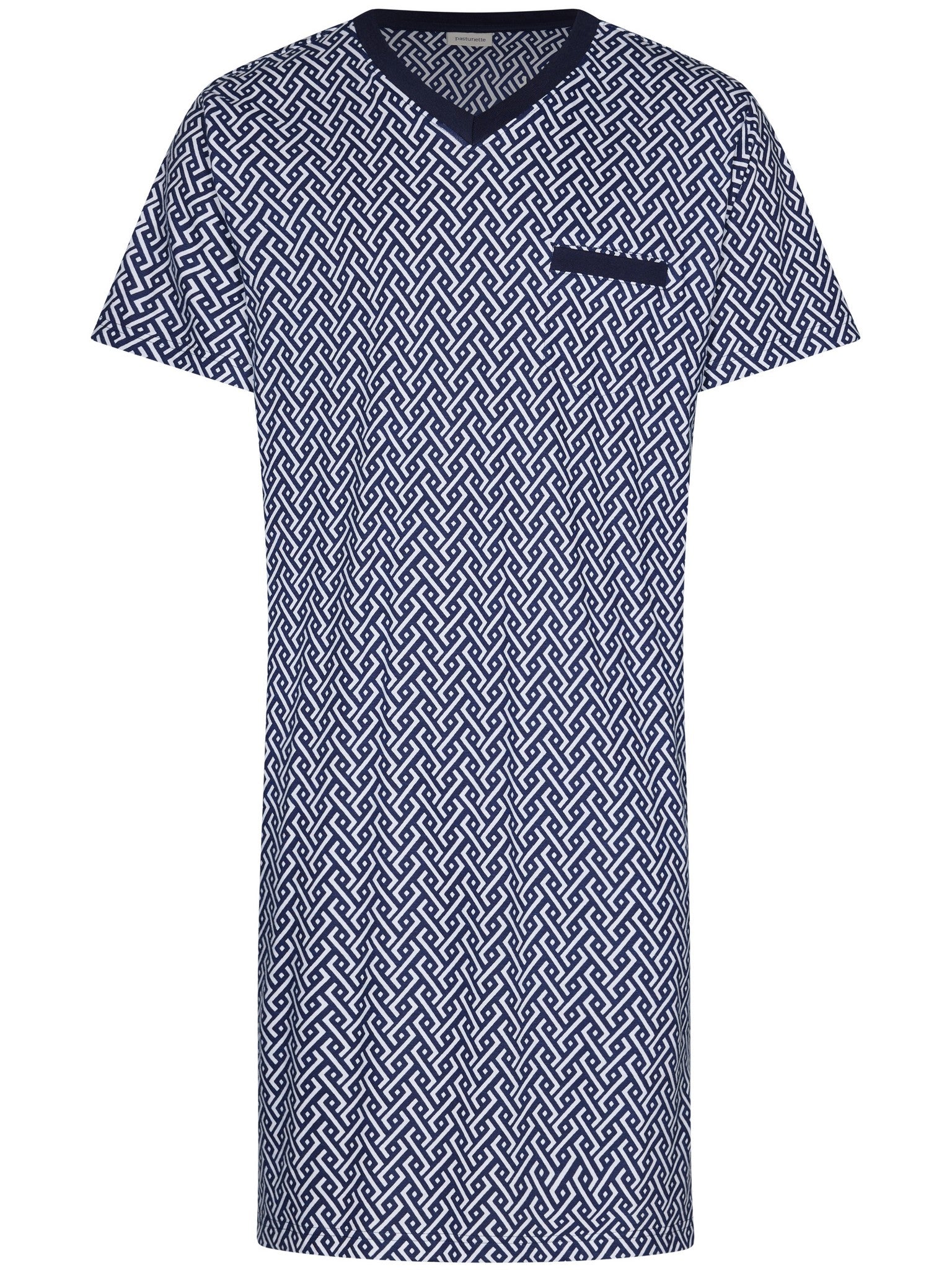 pastunette-blue-motion-nachtshirt-baumwolle-dunkelblau image 1