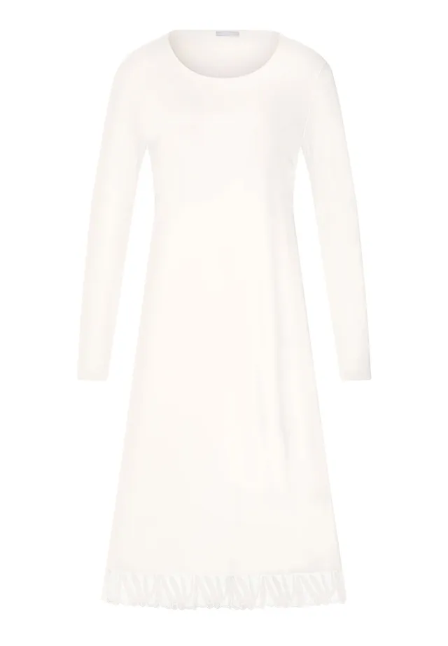 hanro-rosaria-nachthemd-langarm-off-white-baumwolle-stickerei image 1