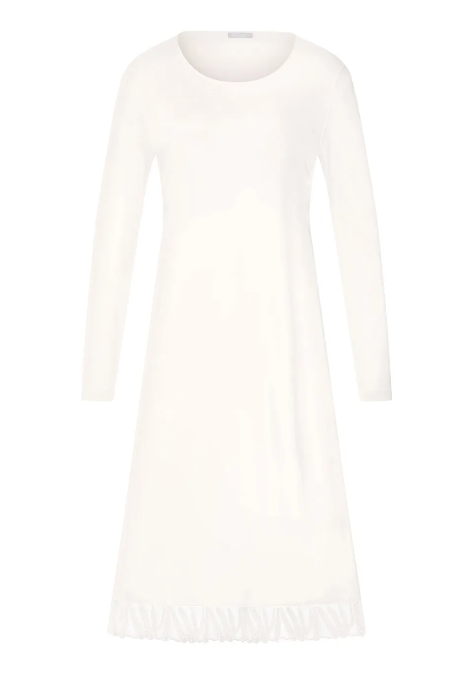 hanro-rosaria-nachthemd-langarm-off-white-baumwolle-stickerei image 1