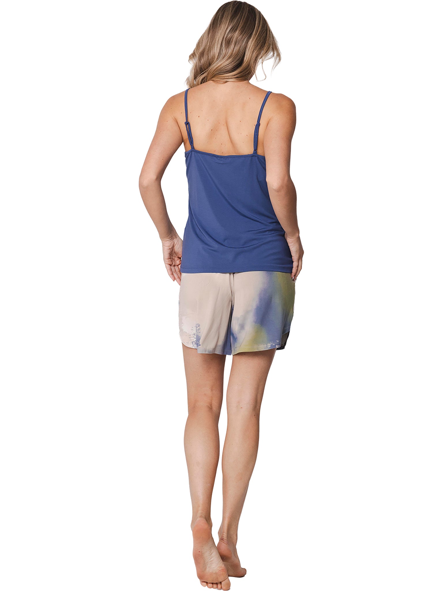 pastunette-premium-serenity-shortama-blau-modal-spitze image 5