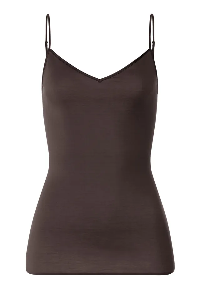 hanro-cotton-seamless-071601-top-dark-mocha-nahtlos image 1