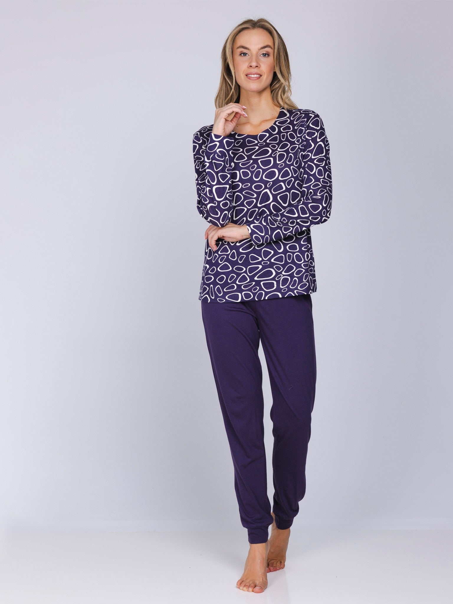 pastunette-purple-pebbles-pyjama-lila-baumwolle-modal image 4