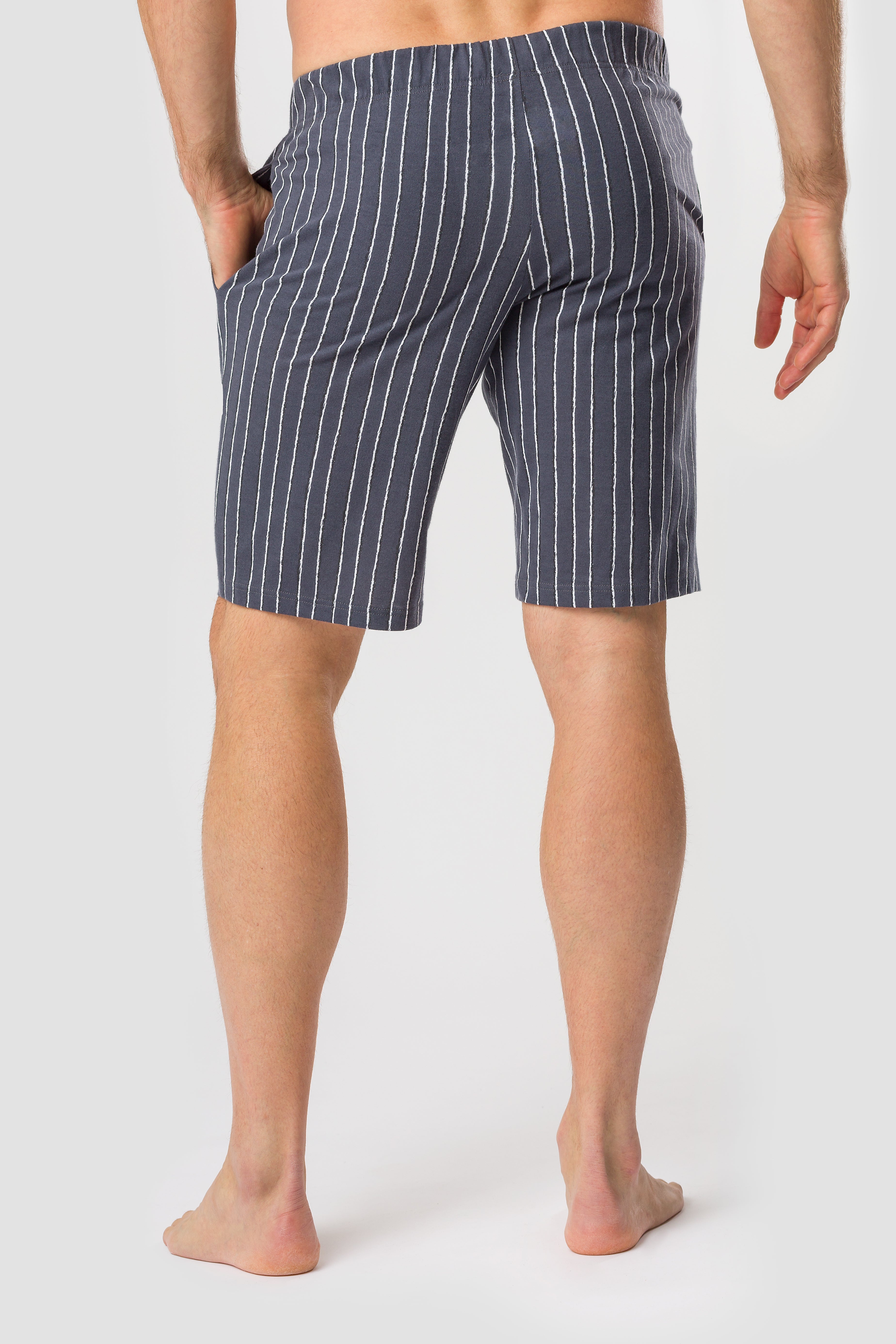 r-sch-be-happy-herren-bermuda-pyjamahose-blau-streifen image 3