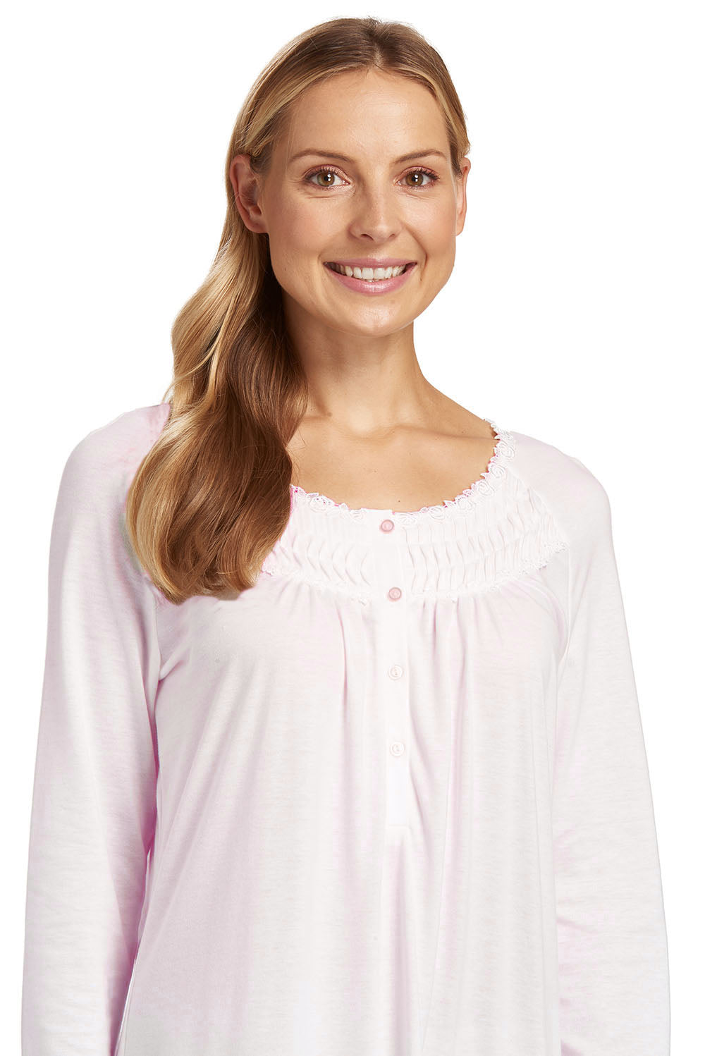 r-sch-be-happy-nachthemd-langarm-knopfleiste-rosa image 4