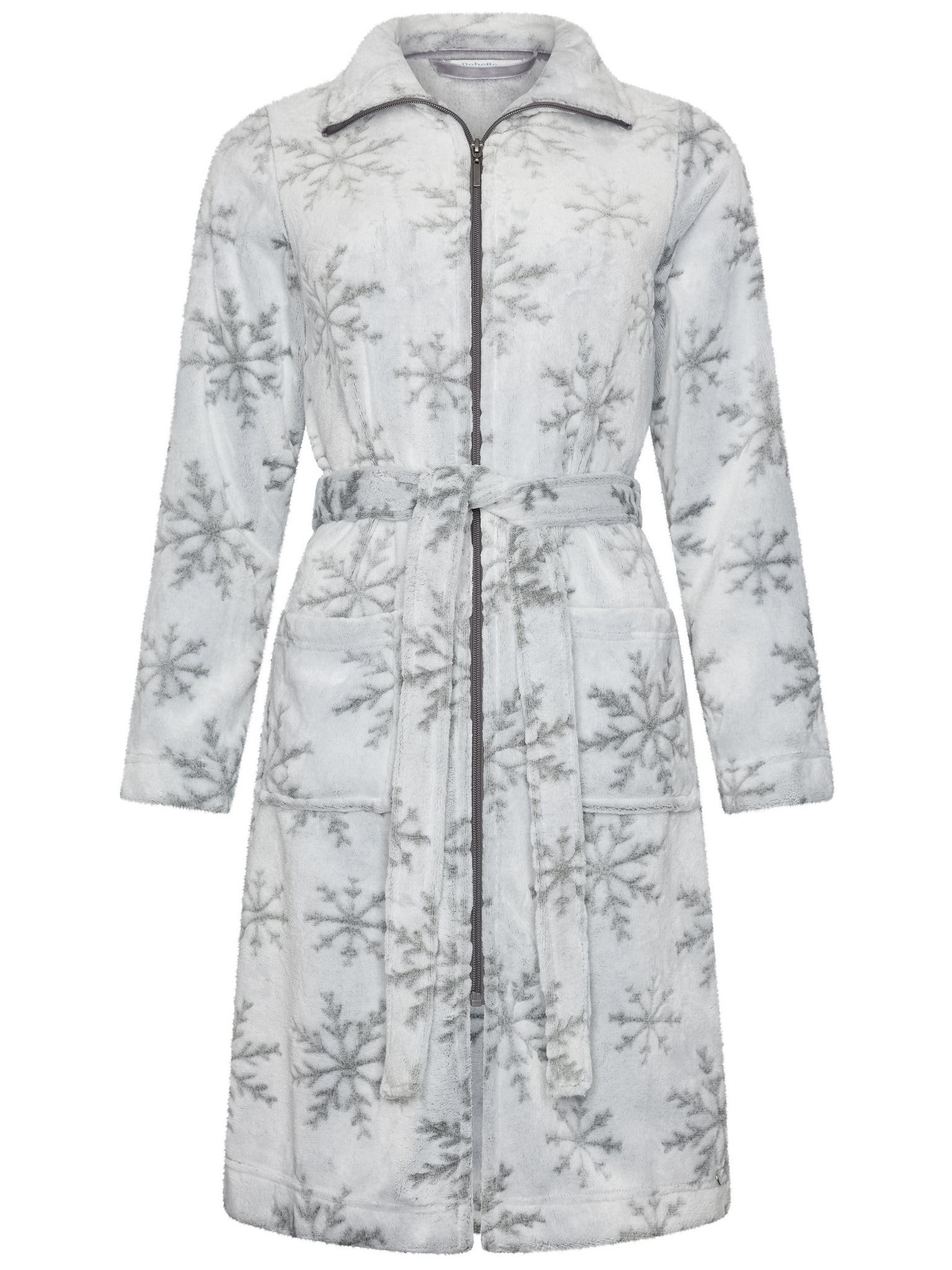 rebelle-silver-frost-bademantel-grau-fleece-rei-verschluss image 1