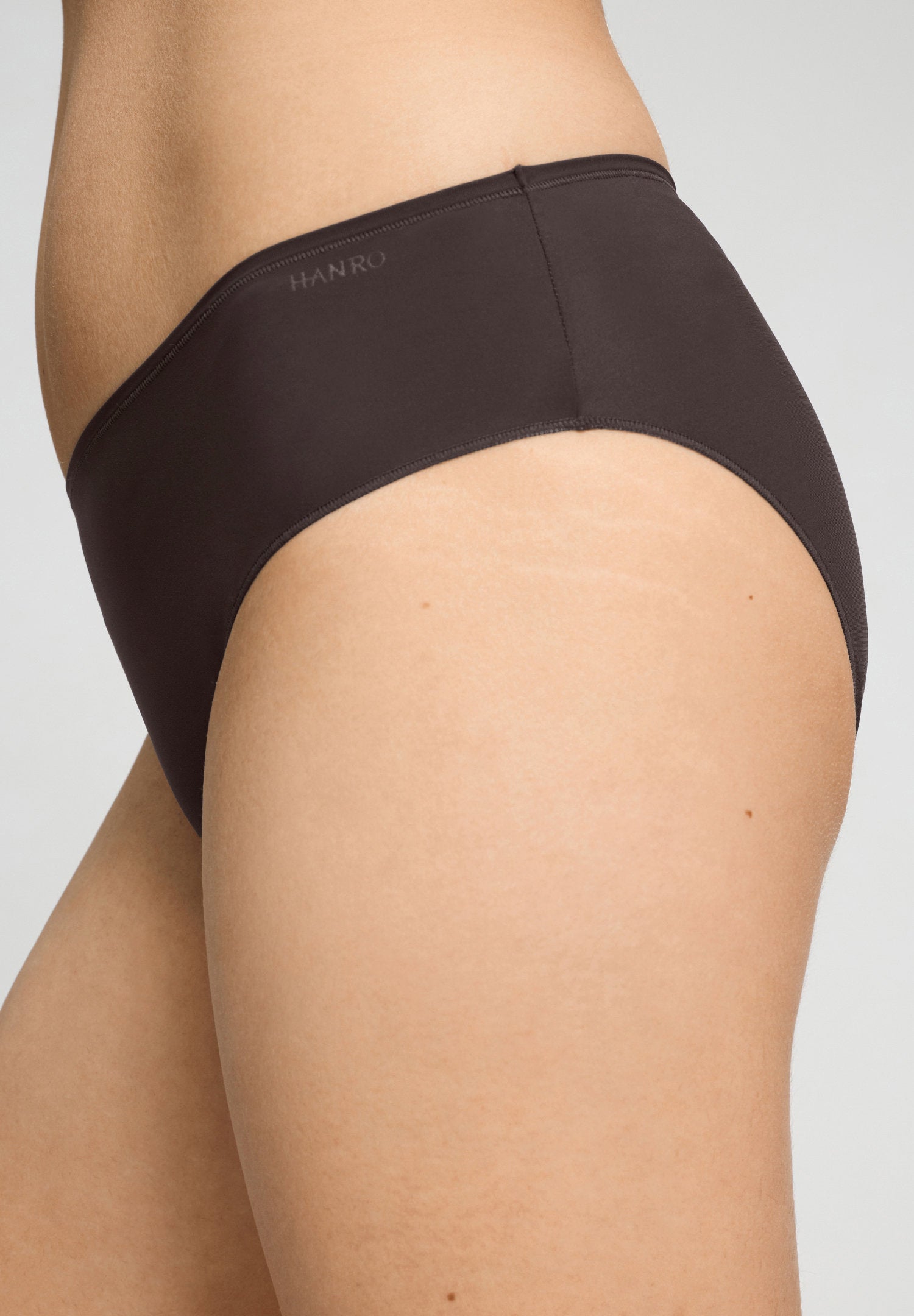 hanro-allure-midi-briefs-damen-mocha-brown-hoher-schnitt image 6