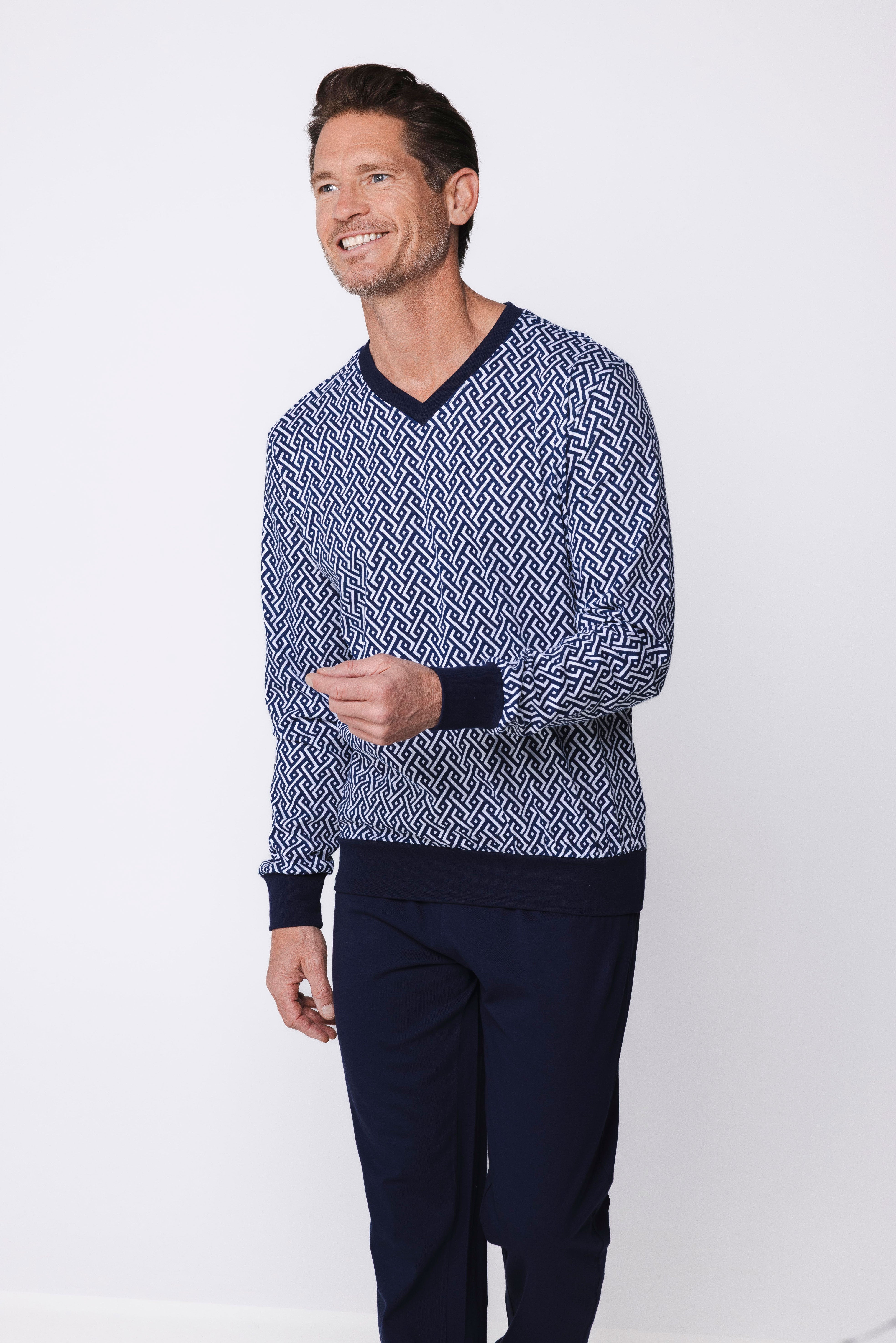 pastunette-blue-motion-pyjama-dunkelblau-baumwolle image 5