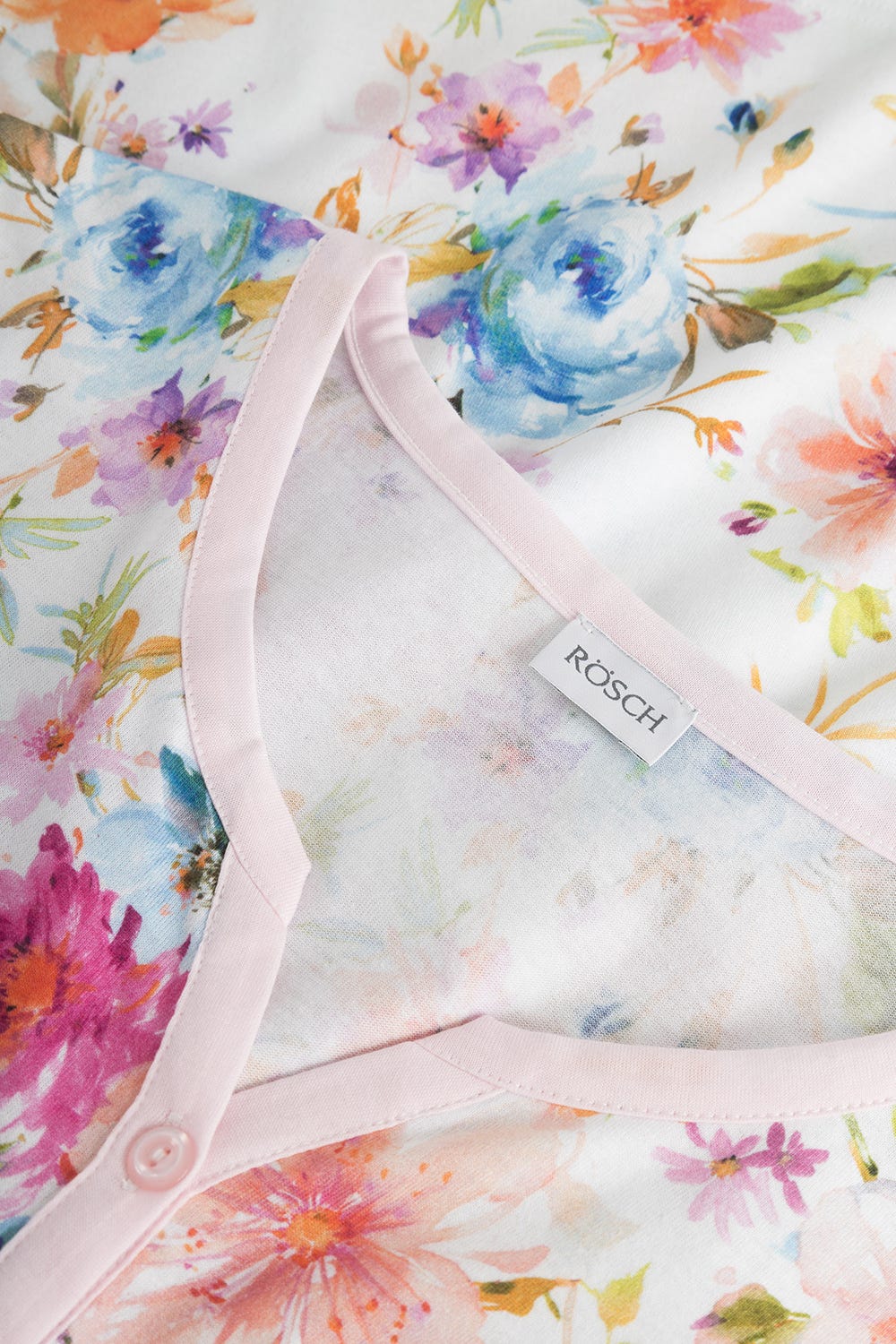 r-sch-be-happy-pyjama-3-4-kurzarm-bl-tenprint-rosa image 4