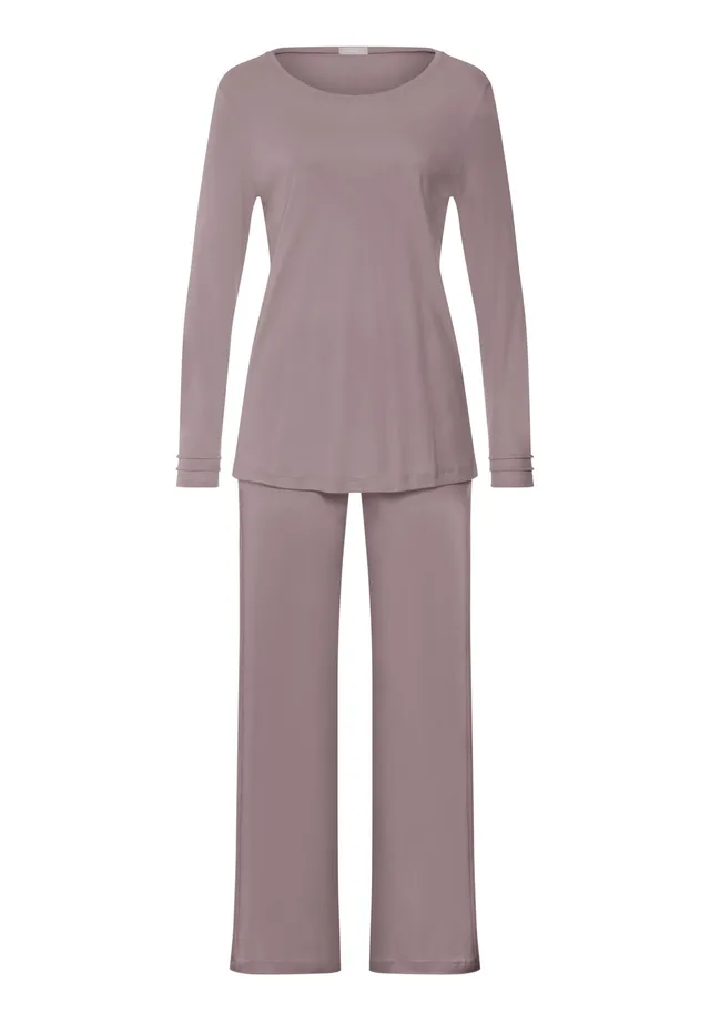 hanro-pilar-pyjama-damen-stormy-rose-baumwolle-interlock image 1