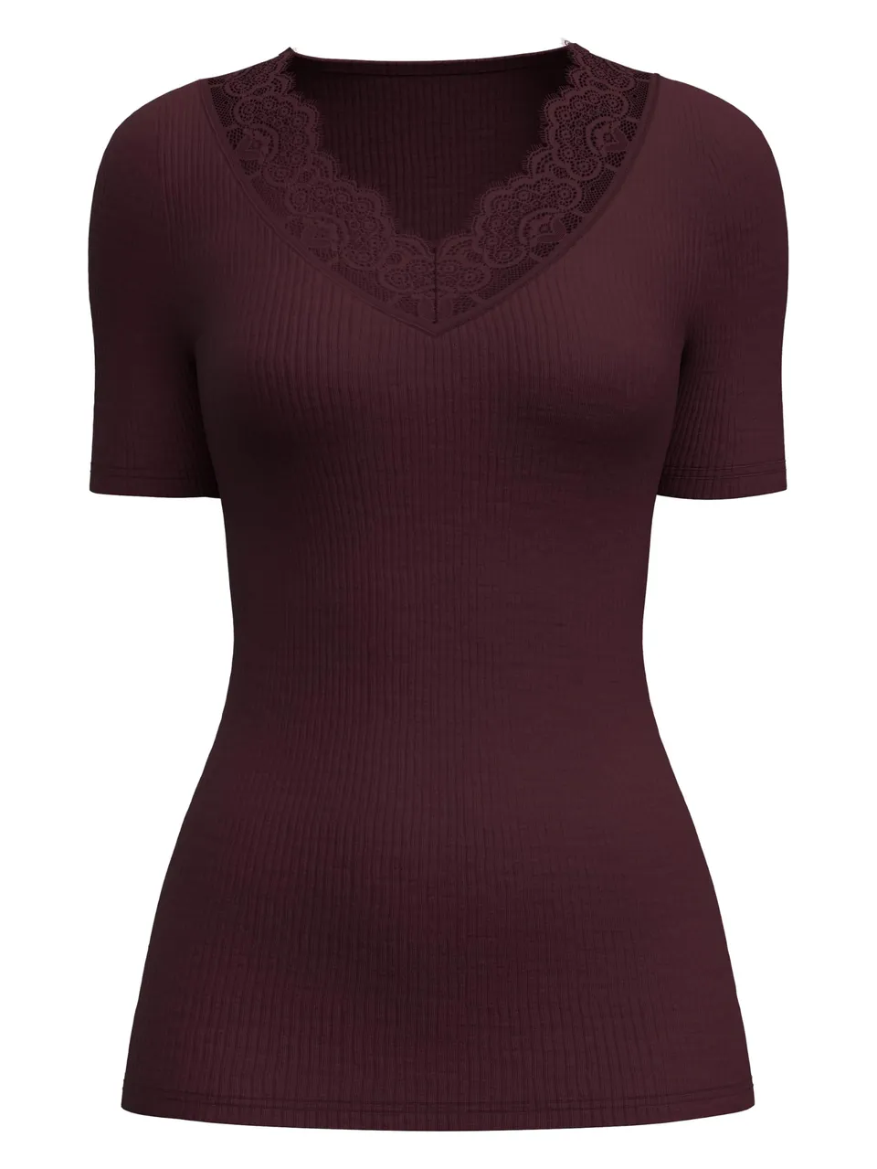 calida-silky-wool-joy-t-shirt-wolle-seide-black-cherry-36-38 image 1
