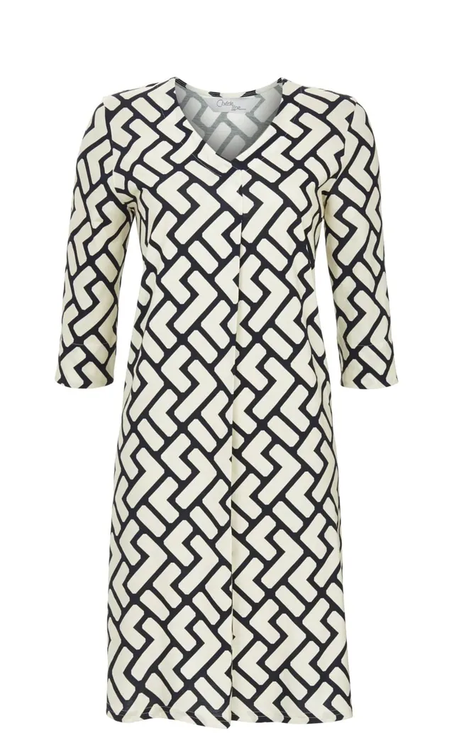 ringella-cherie-line-freizeitkleid-v-ausschnitt-3-4-arm-muster image 1