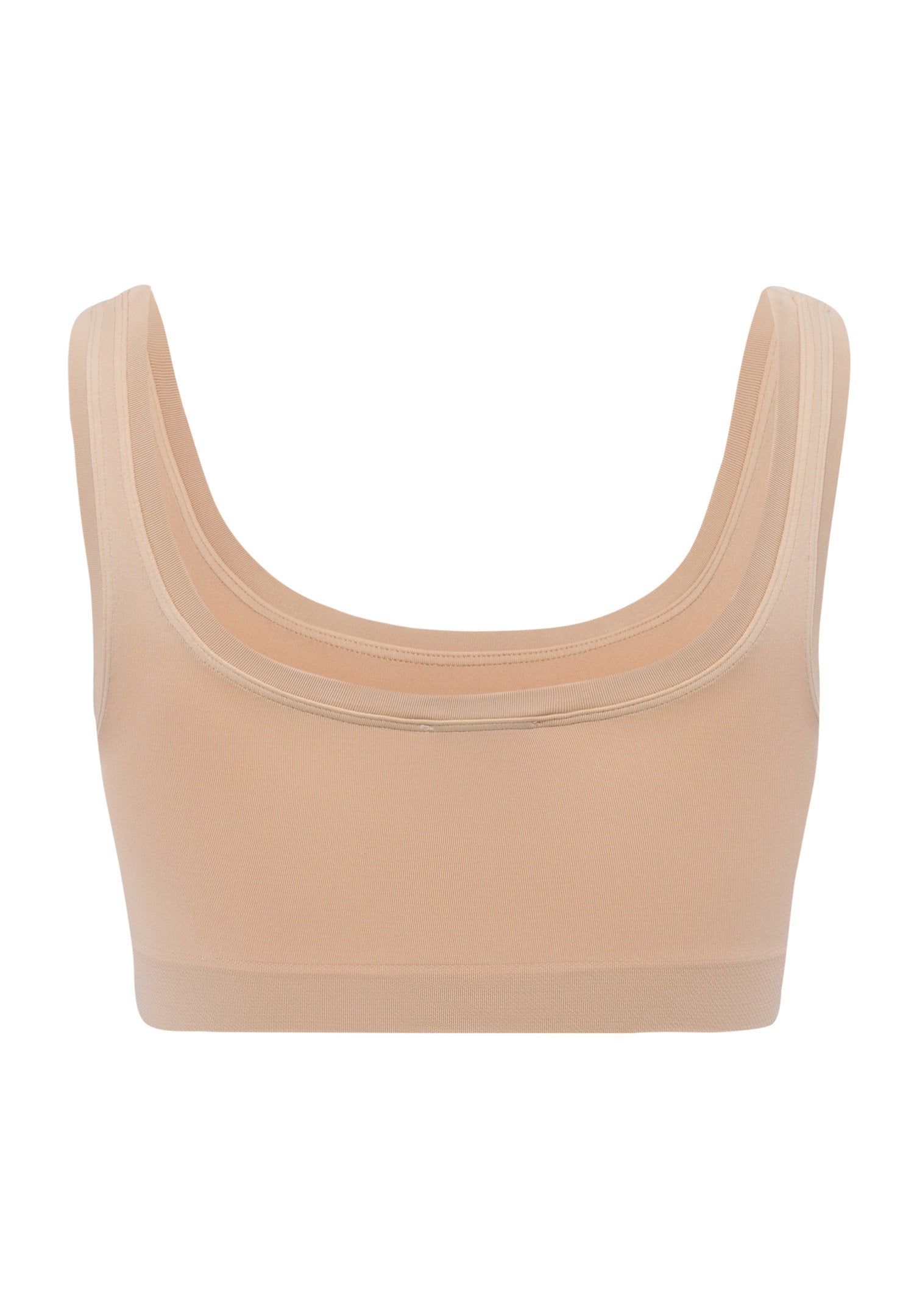 hanro-touch-feeling-071810-crop-top-beige-ungepolstert image 3