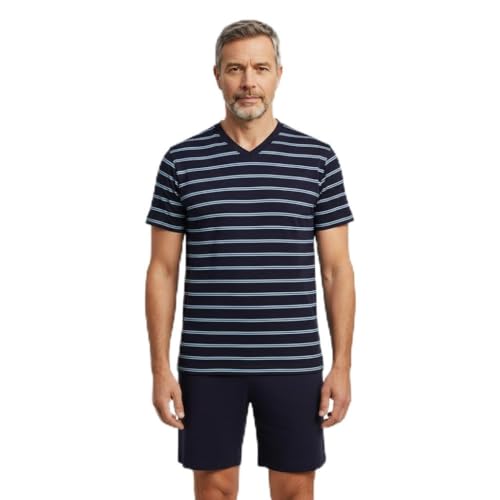 ringella-women-men-herren-shorty-gr-s-coolmax-v-ausschnitt-navy image 7