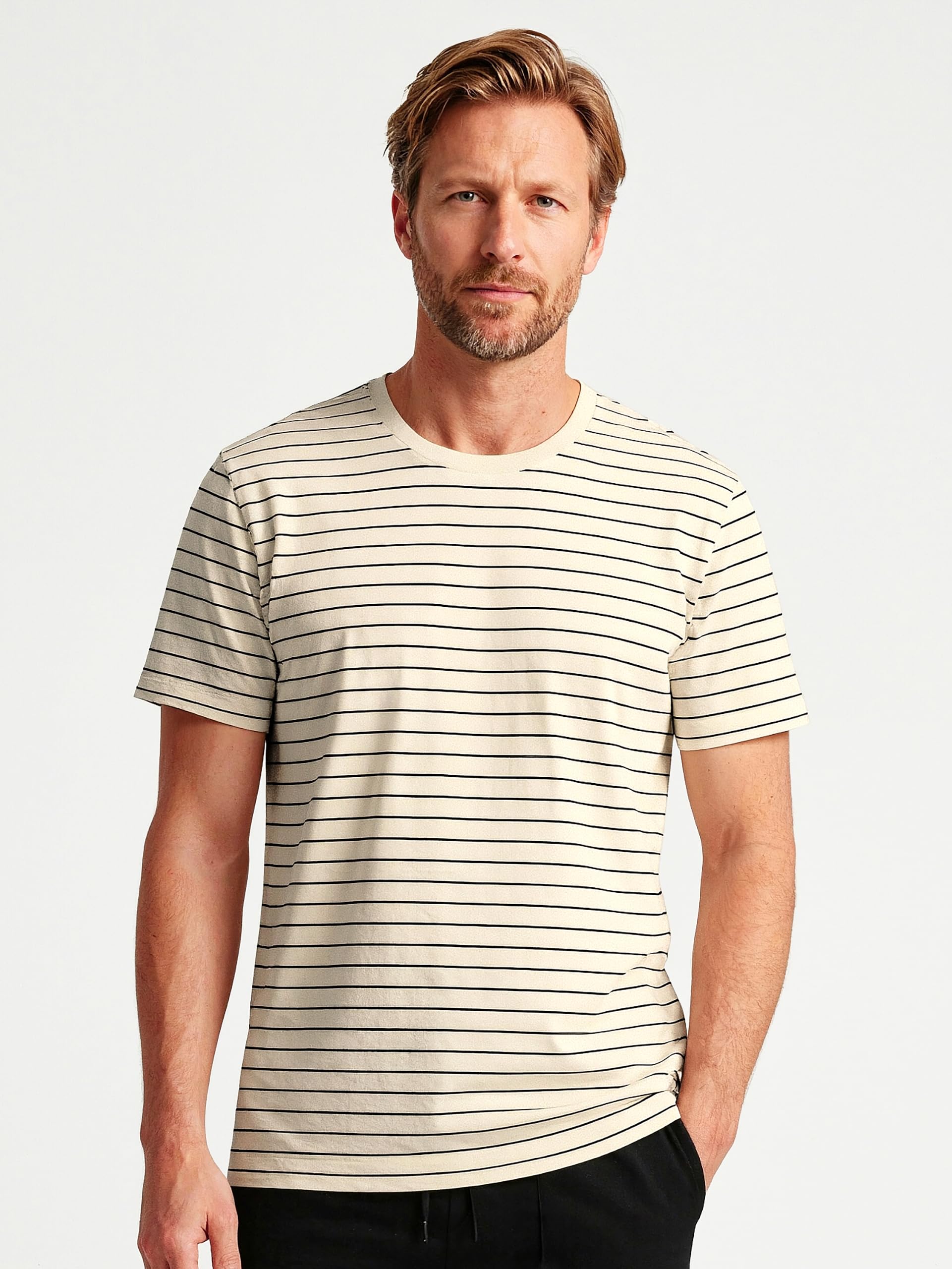 calida-remix-basic-lounge-rmx-lecce-t-shirt-herren-46-48-streifen image 2