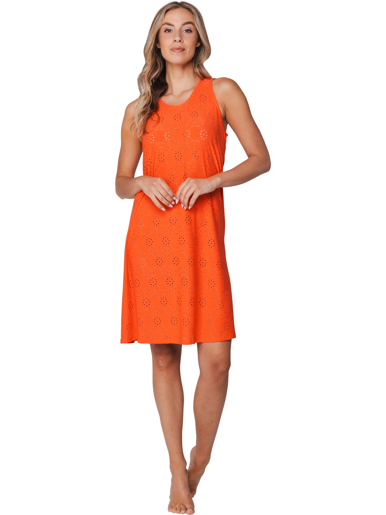 pastunette-coastal-coral-kleid-orange-rmellos-stretch image 3