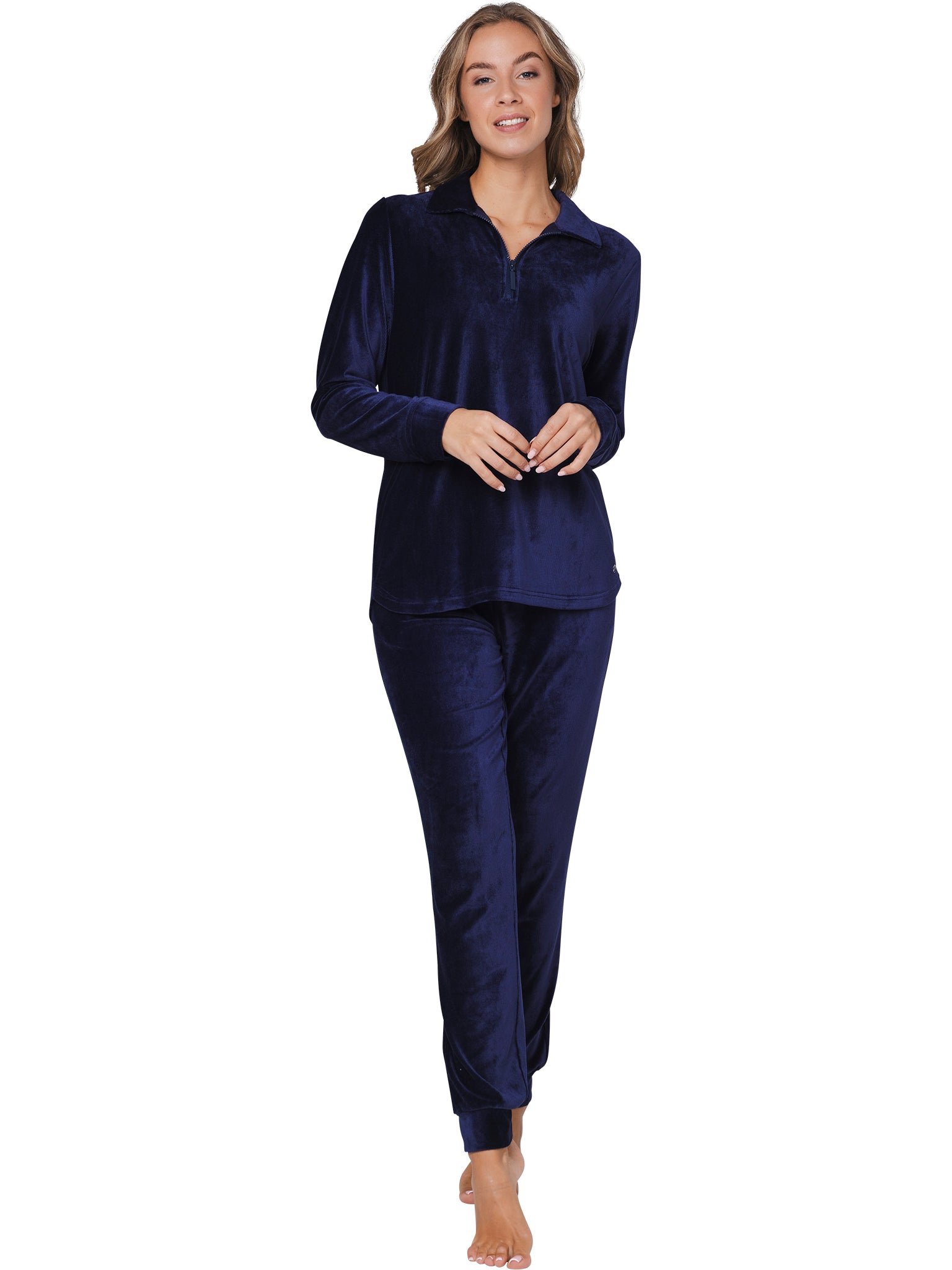 pastunette-premium-midnight-hausanzug-dunkelblau-velours image 3
