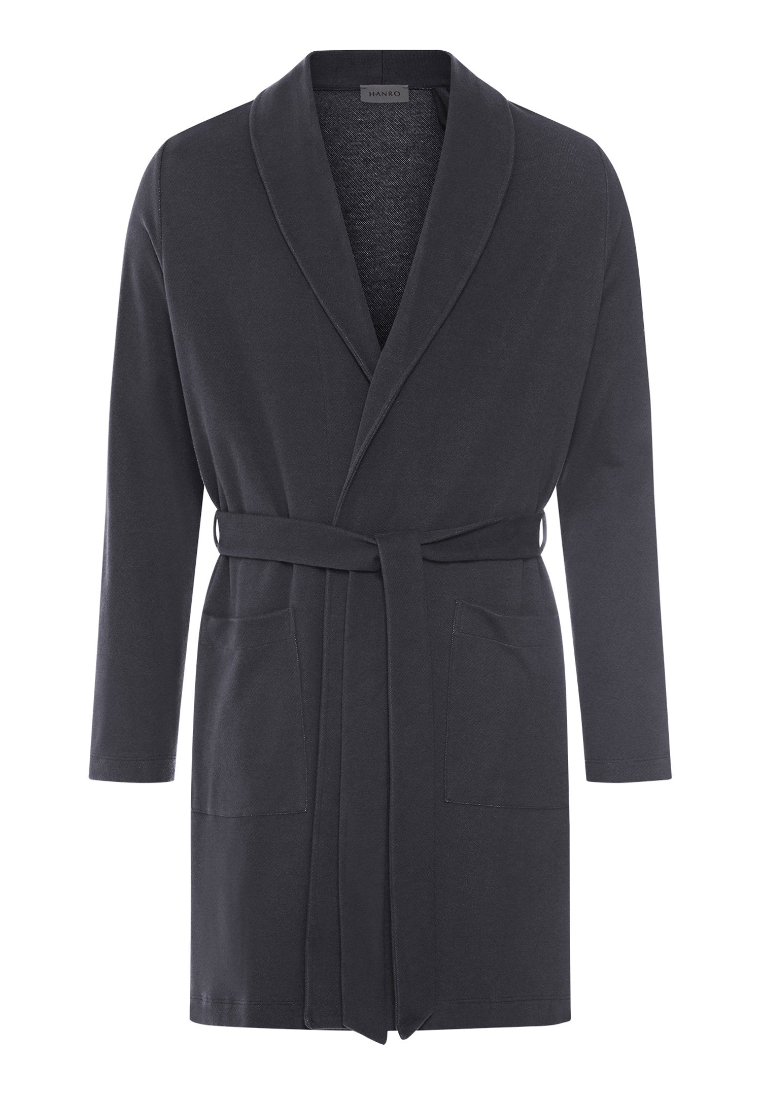 hanro-travelwear-robe-baumwollmantel-smokey-charcoal image 1