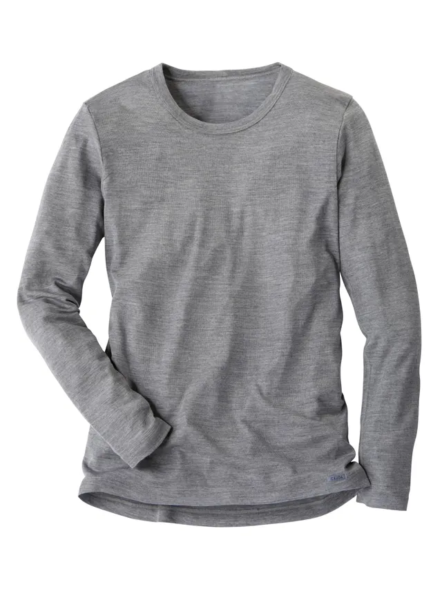 calida-wool-silk-langarmshirt-herren-dark-sapphire-wolle image 1