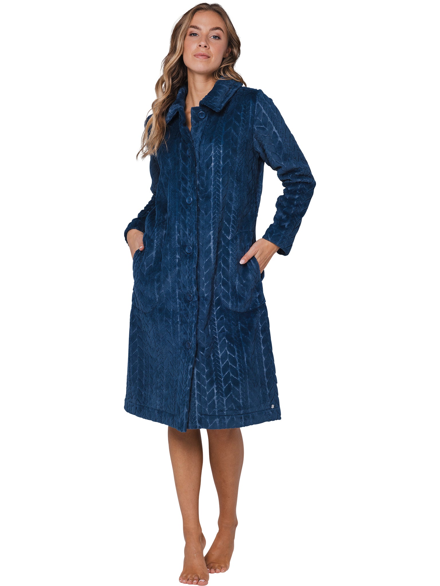 pastunette-blue-bloom-bademantel-blau-fleece-110-cm image 2