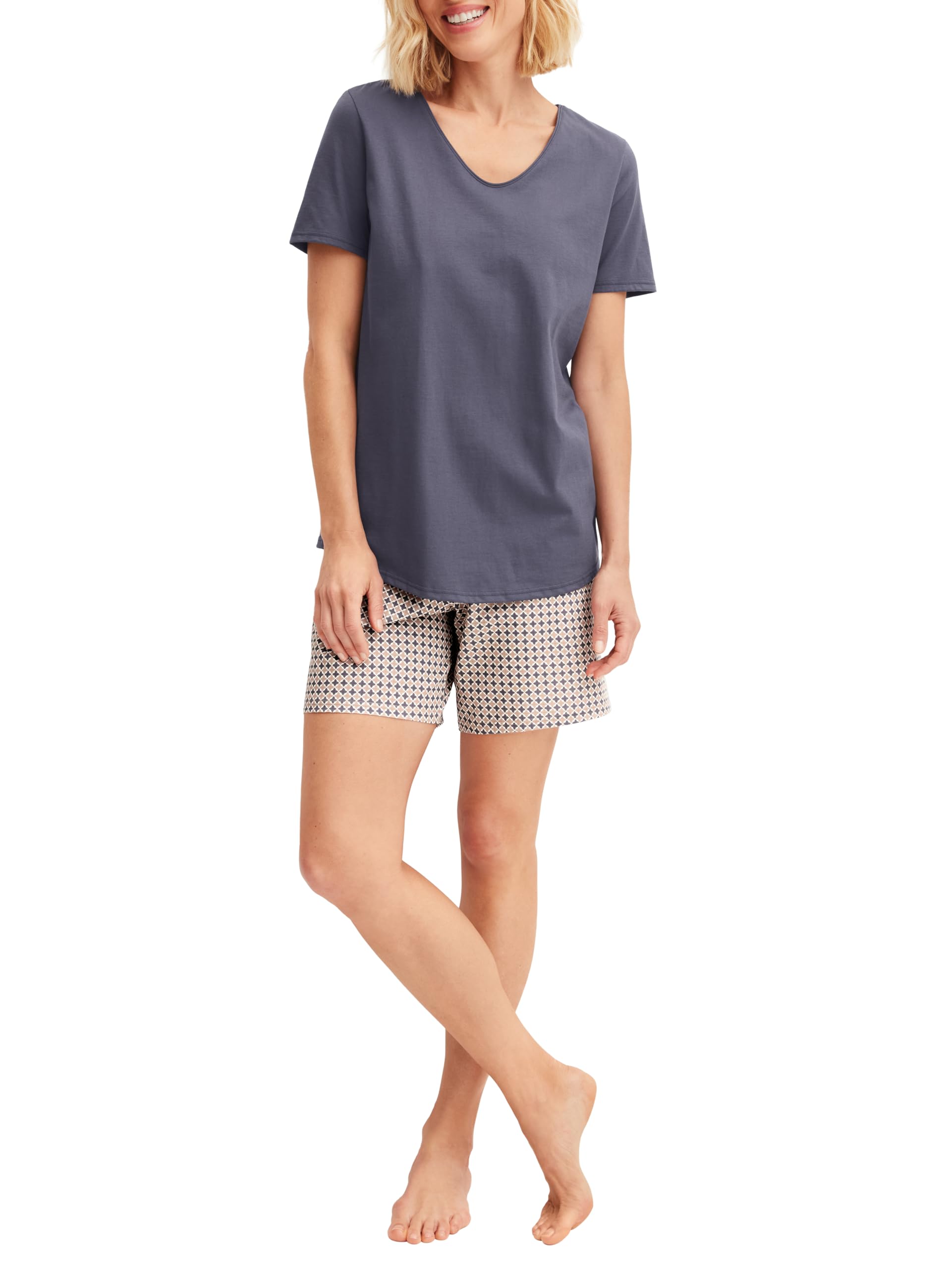 calida-blooming-nights-kurz-pyjama-damen-lilac-40-42-baumwolle image 5