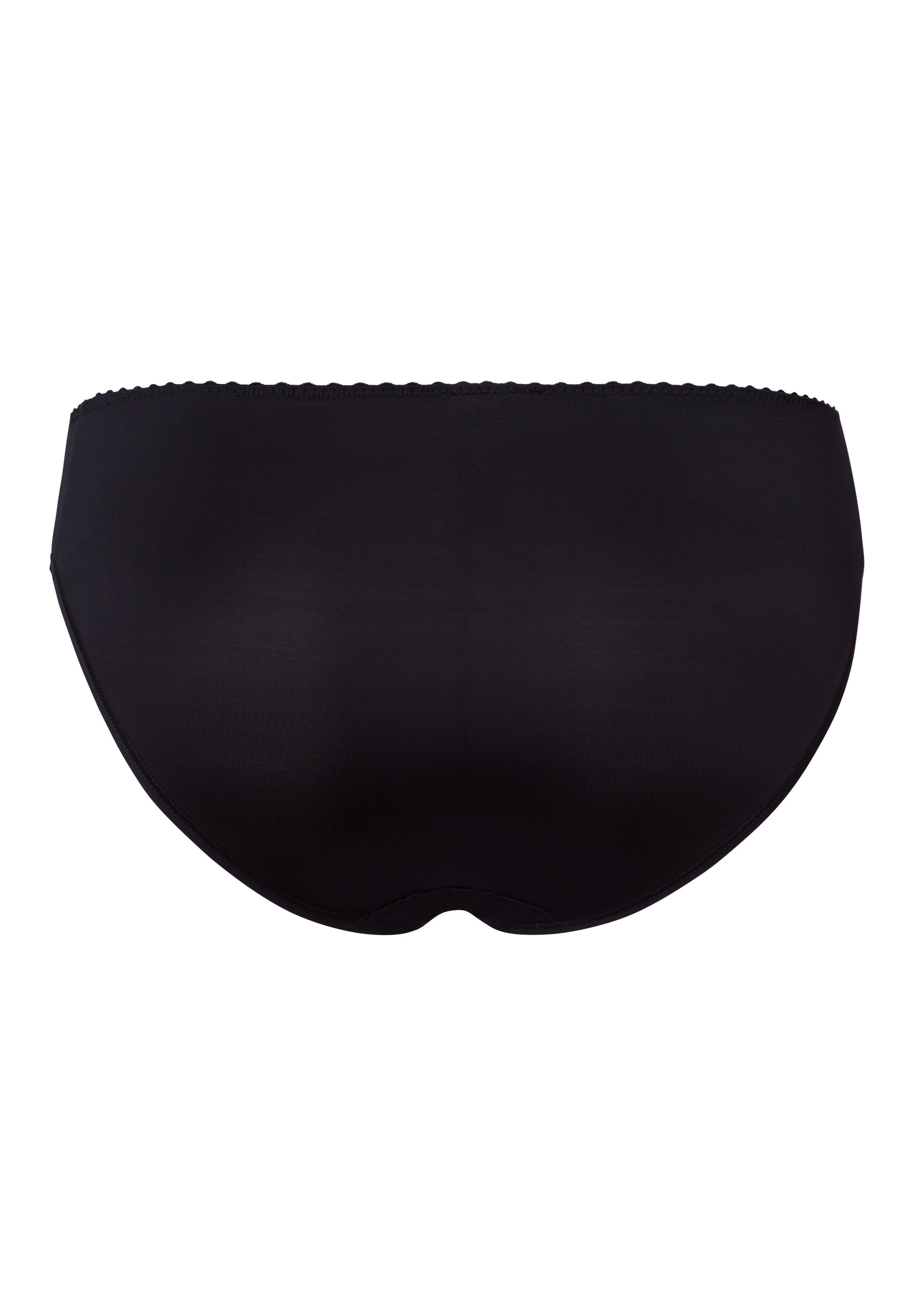 hanro-satin-deluxe-mini-briefs-black-viskose-slip image 3