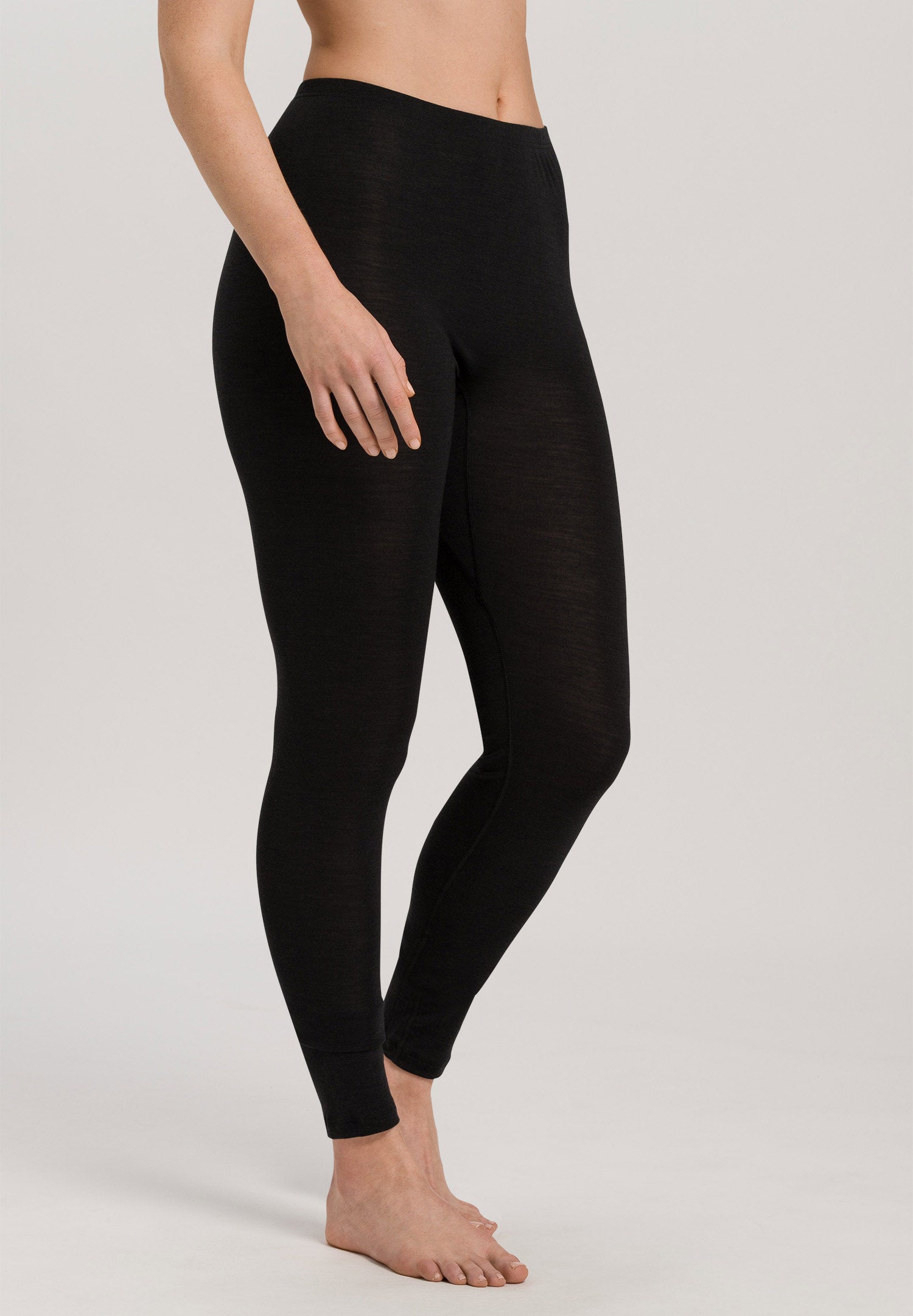 hanro-woolen-silk-leggings-thermohose-schwarz-wolle-seide image 2