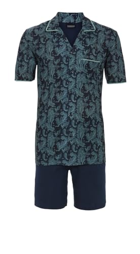 ringella-herren-shorty-revers-kurzpyjama-baumwolle-modal-gr-48 image 4