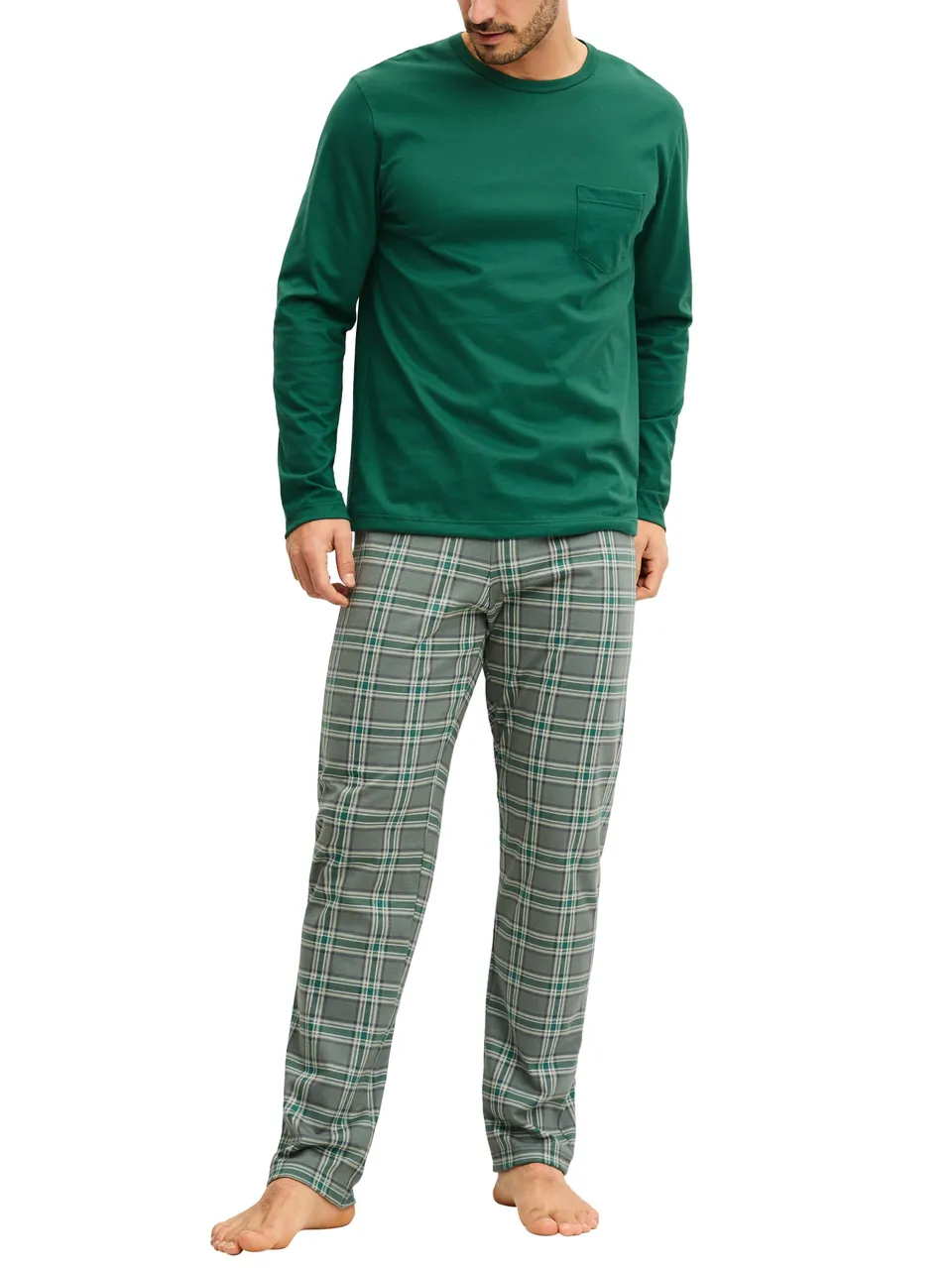 calida-relax-imprint-pyjamaset-herren-gr-50-schlafanzug image 1