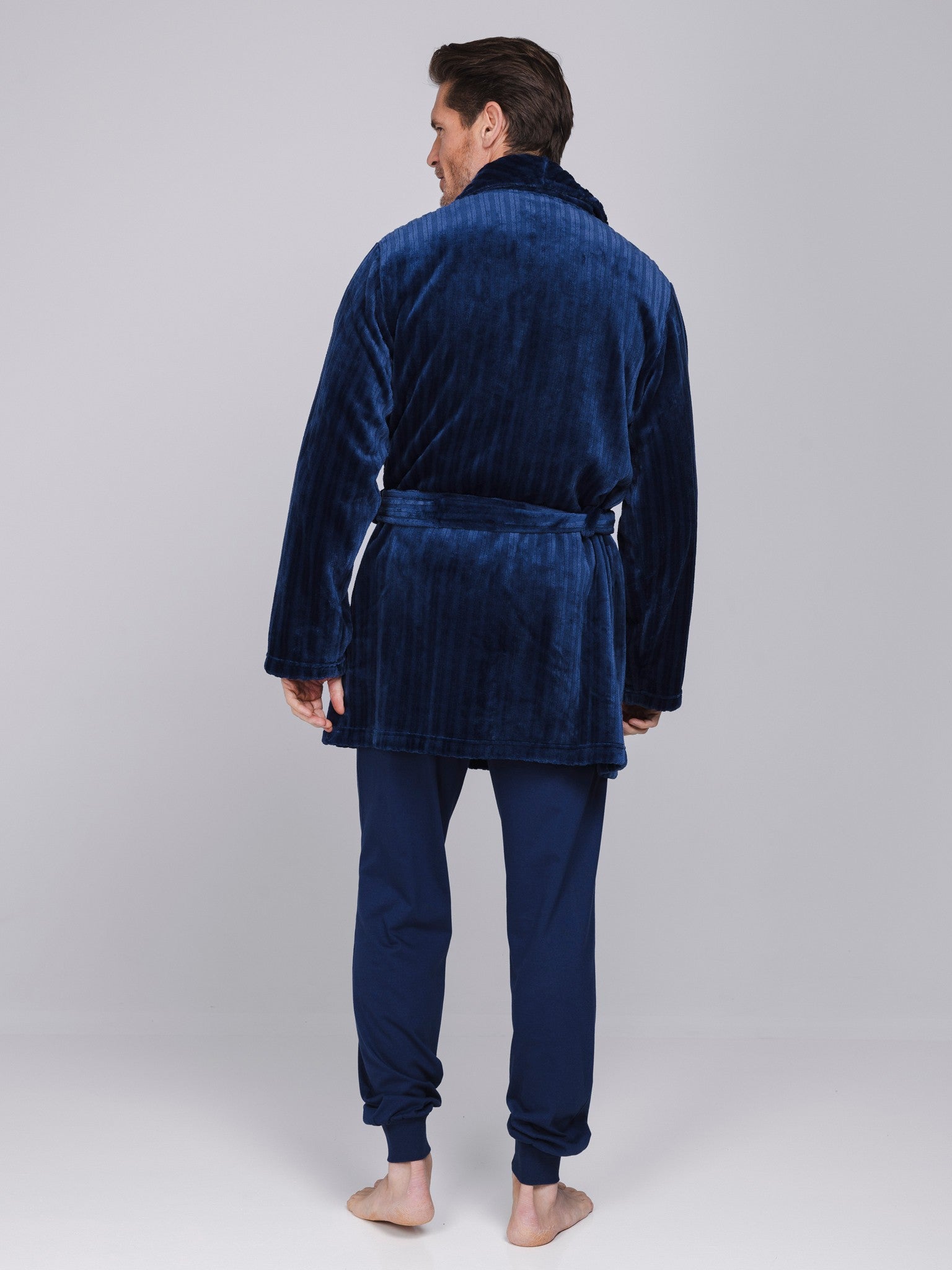 pastunette-blue-draft-morgenmantel-herren-blau-fleece image 3